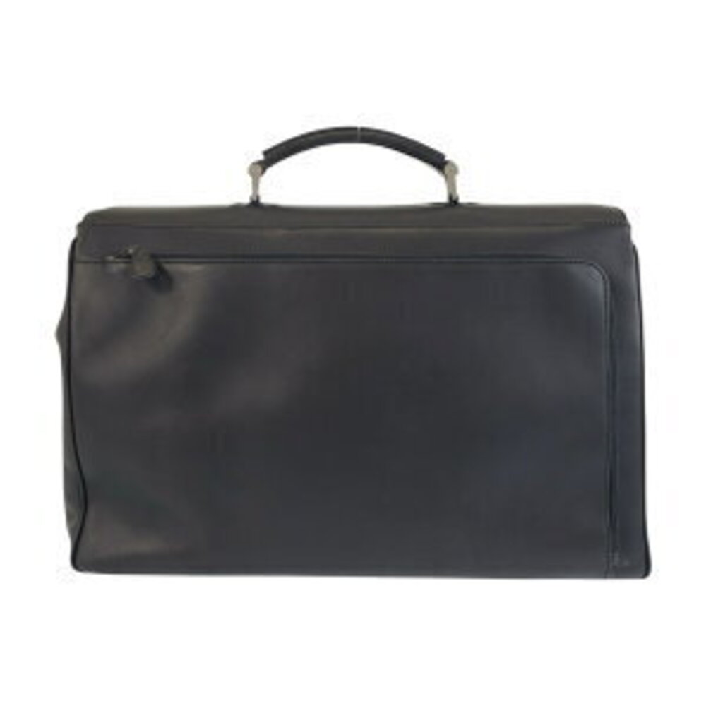 Prada black briefcase business leather